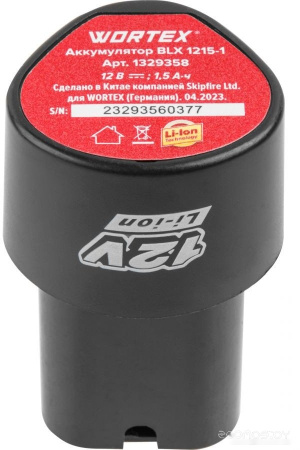 Дрель-шуруповерт аккум.WORTEX BD 1220 Li в чем. 12 В 30 Н