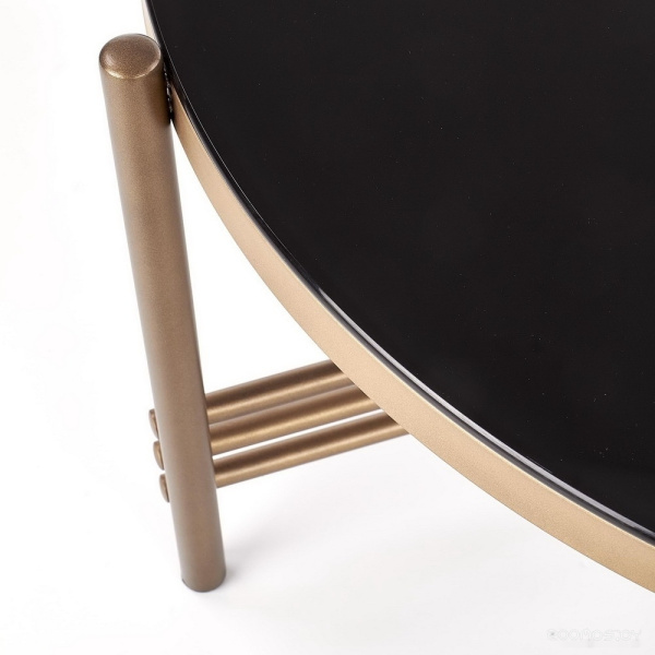 Журнальный столик Halmar Ismena черный/золотой