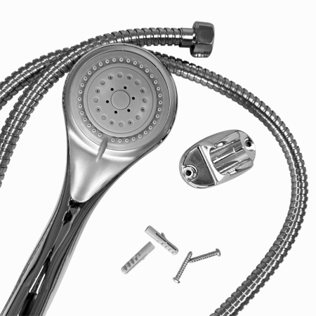 Набор (лейка для душа, держатель лейки, шланг 1,2 м)  TS-BTHROOM   <<Состав:пластик, металл>>