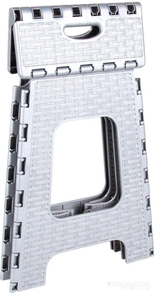 Табурет складной Альтернатива Плетенка большой серый