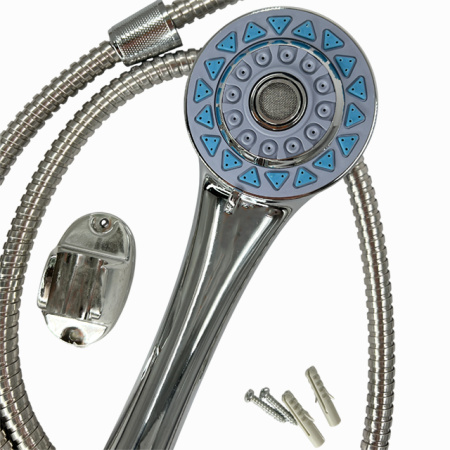 Набор (лейка для душа, держатель лейки, шланг 1,2 м)  TS-BTHROOM   <<Состав:пластик, металл>>