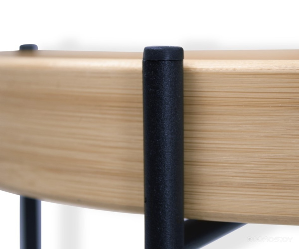 Стол журнальный Sheffilton SHT-CT30 черный муар/прозрачный лак