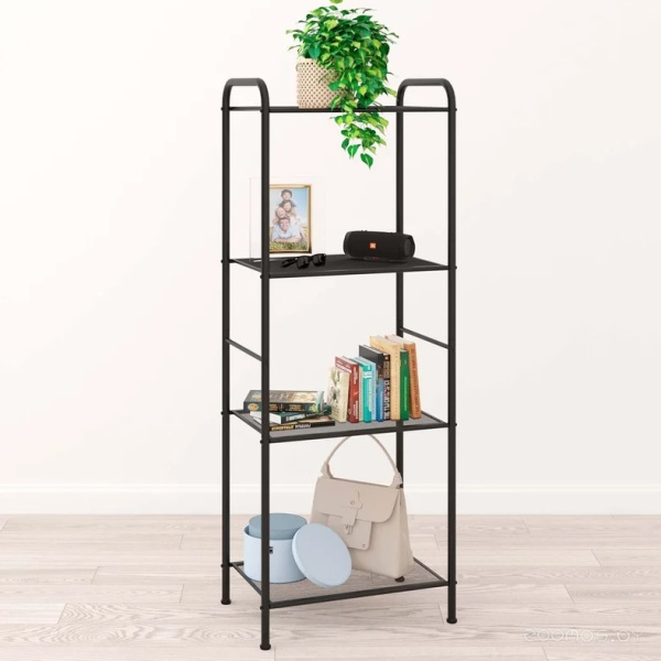 Стеллаж Валенсия 14 цвет черный 