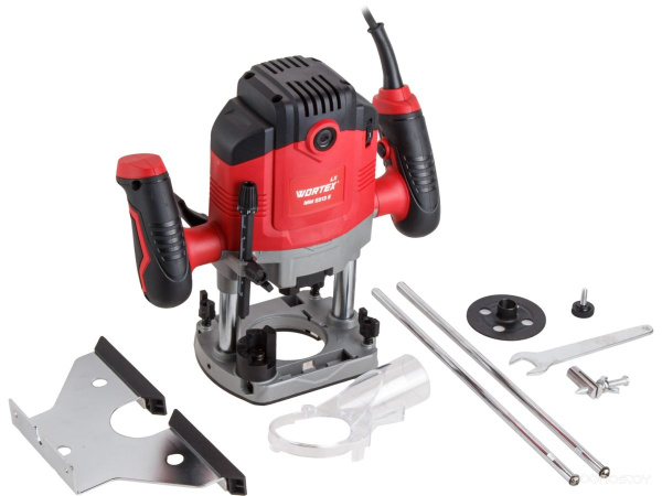 Фрезер вертикальный WORTEX LX MM 5513 E в кор. + аксессуары 1300 Вт, цанга 8 мм, 12000-30000 об/мин, 