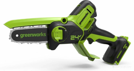 Пила цепная мини аккум.Greenworks 24V G24MCS10 (без АКБ и ЗУ) 10см
