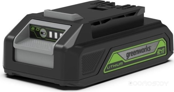 Дрель-шуруповерт аккумуляторная Greenworks 24V GD24DD35K2 (1хАКБ 2Ач и ЗУ) 35НМ в кейсе   