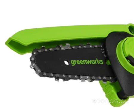Пила цепная мини аккум.Greenworks 24V G24MCS10 (без АКБ и ЗУ) 10см