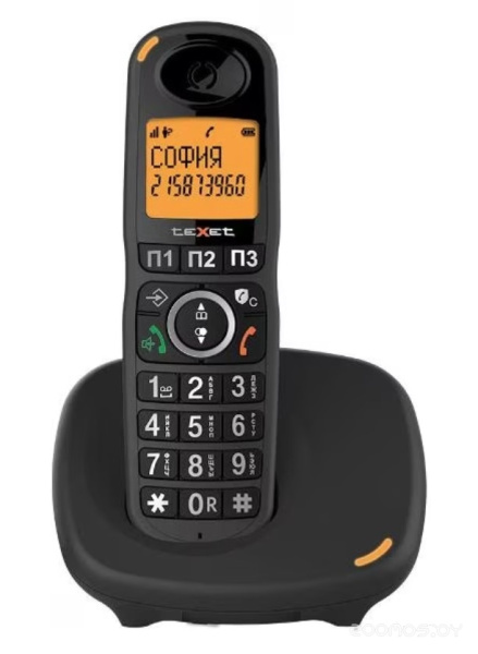 Телефон беспроводной Texet Dect TX-D8905A TX-D8905A Black