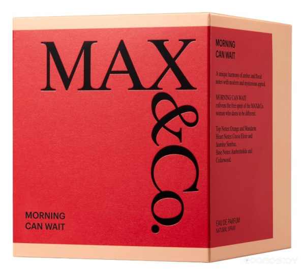 Вода парфюмерная 50мл MORNING CAN WAIT MAX&Co. 002479
