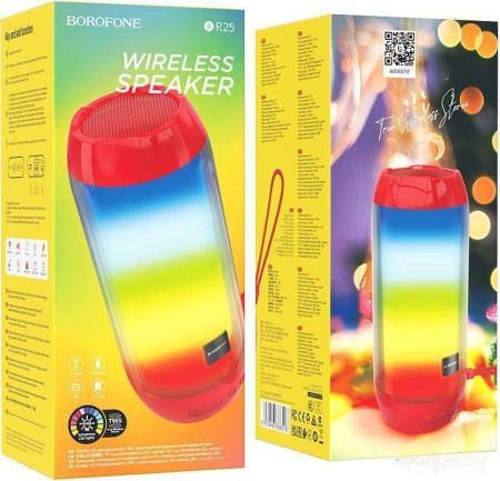Колонка портативная BOROFONE BR25 86516 красный
