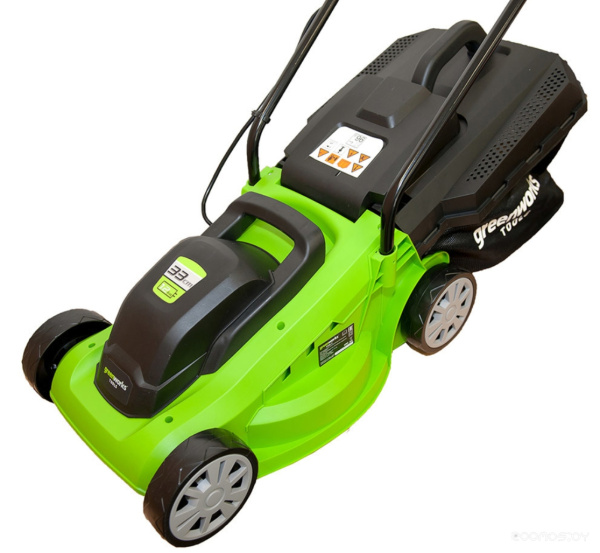 Газонокосилка аккумуляторная Greenworks 24V GD24LM33K2 (1хАКБ 2Ач и ЗУ) 33см  