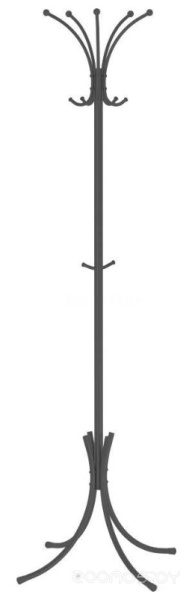 Вешалка напольная Корона разборная (Графит) 