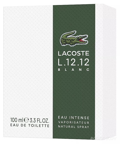 Вода туалетная 100мл мужская L.12.12 BLANC EAU INTENSE LACOSTE 149 150