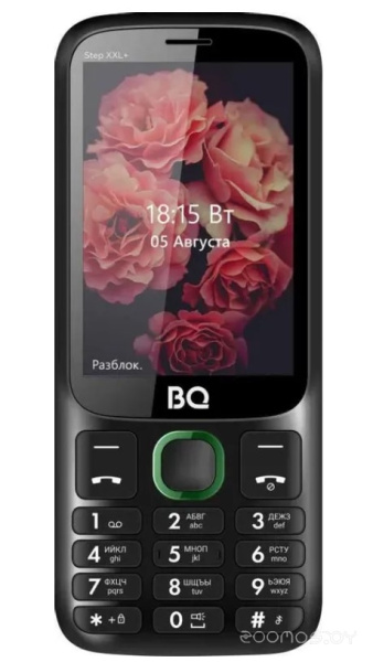 Телефон мобильный BQ-3590 Step XXL+ Black+Green 