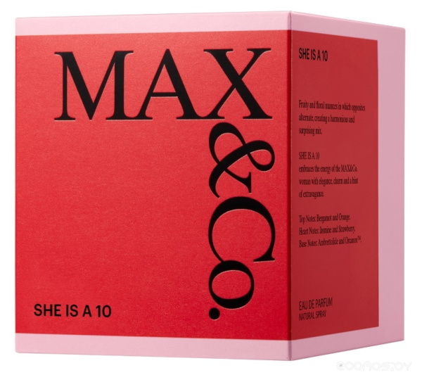 Вода парфюмерная 50мл SHE IS A 10 MAX&Co. 002455