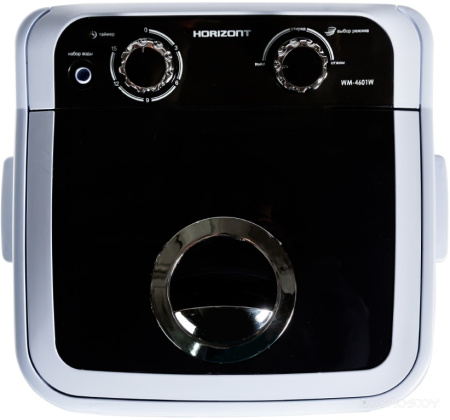 Машина стиральная Horizont WM-4601W активаторного типа WM-4601W светло-серый, СМЦ-4,6А-М