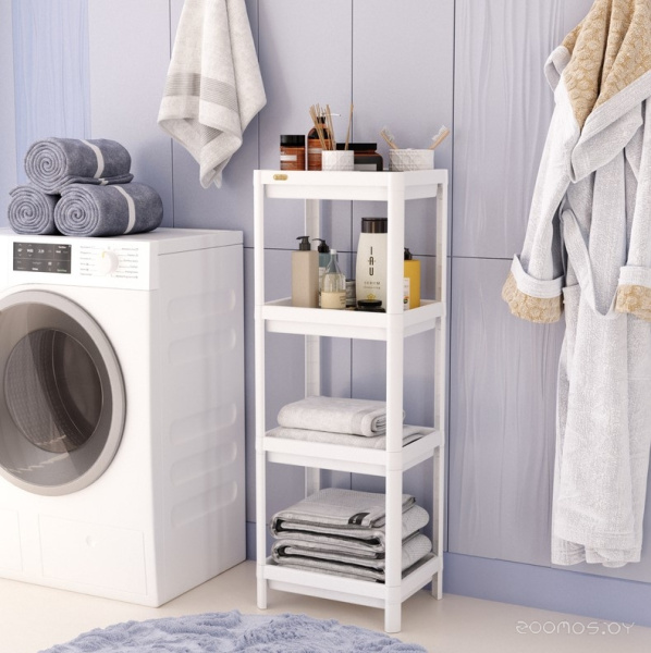 Стеллаж Sheffilton SHT-SS25-3 белый