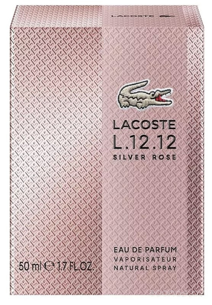 Вода парфюмерная 50 мл женская LACOSTE L.12.12 SILVER ROSE 165938