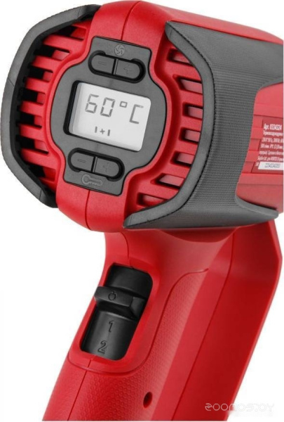 Термовоздуходувка WORTEX HG 6120-1 в чем. + набор сопл 2000 Вт 0334324