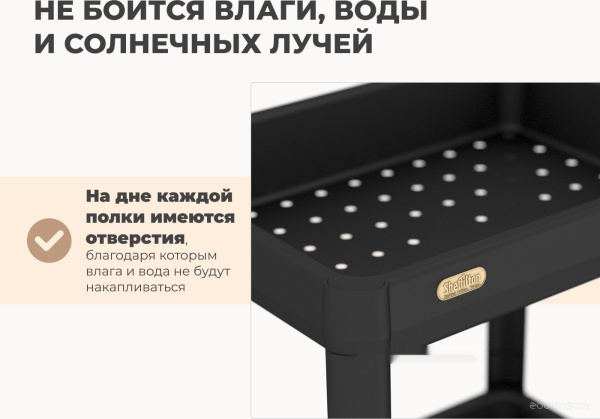 Стеллаж черный