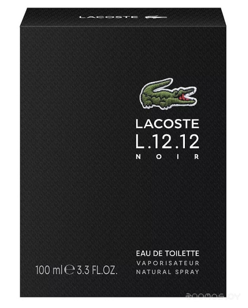 Вода туалетная 100мл мужская L.12.12 NOIR LACOSTE