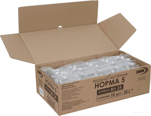 Вешалка Норма 5  крючков (Белый)