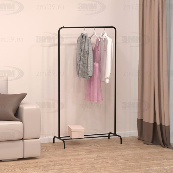 Вешалка гардеробная Радуга 1 (Черный)