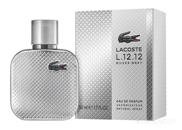 Вода парфюмерная 50мл мужская LACOSTE L.12.12 SILVER GREY 165891