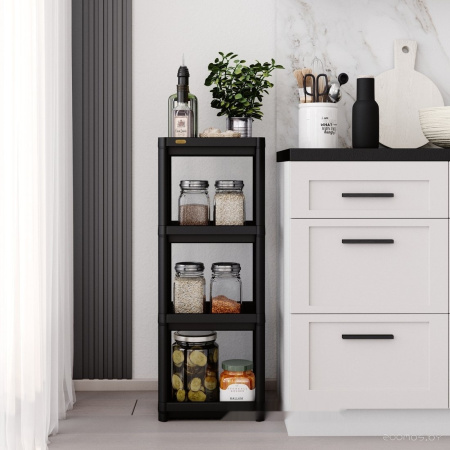 Стеллаж черный