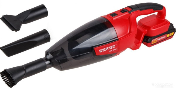 Пылесос Аккум.WORTEX CVC 1860 в кор. SET ALL1 XLT 18 В, автомобильный, 1х2А*ч, 