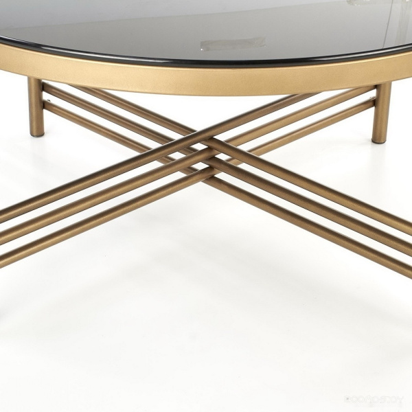 Журнальный столик Halmar Ismena черный/золотой