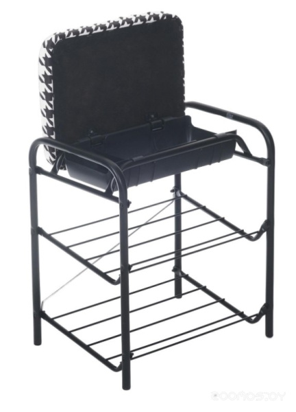 Банкетка Haushalt НБ1 440х330х516 гусиная лапка/черный 